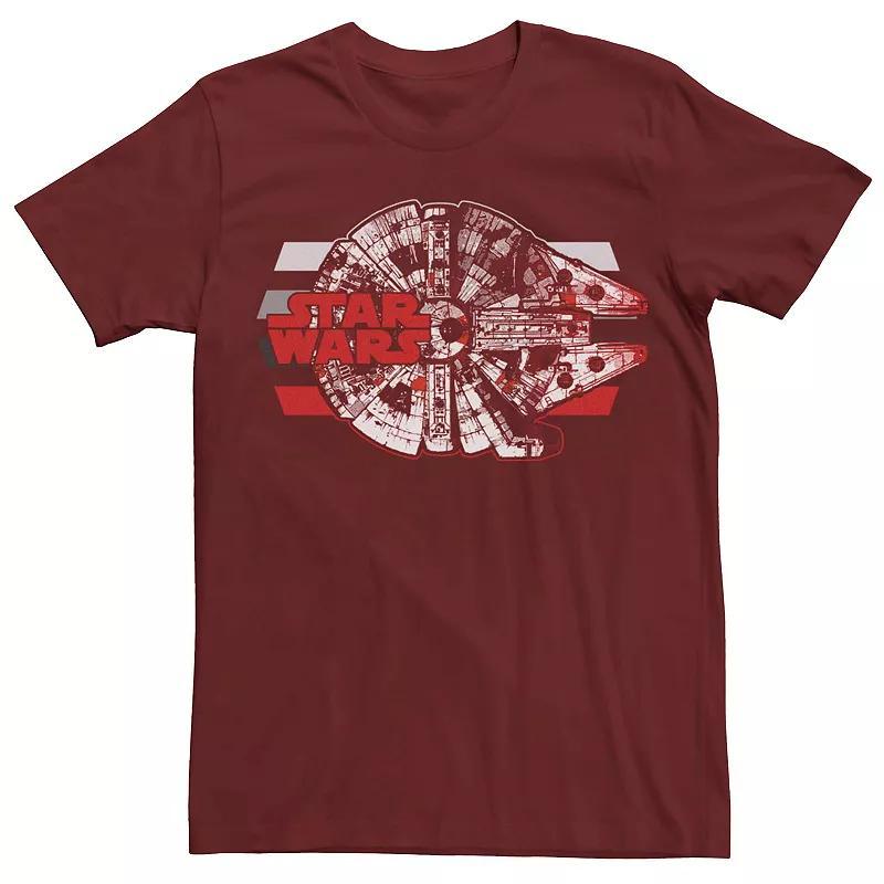 Men's Star Wars Chewbacca Falcon Cute Logo Tee, Size: Small, Grey Heather Product Image