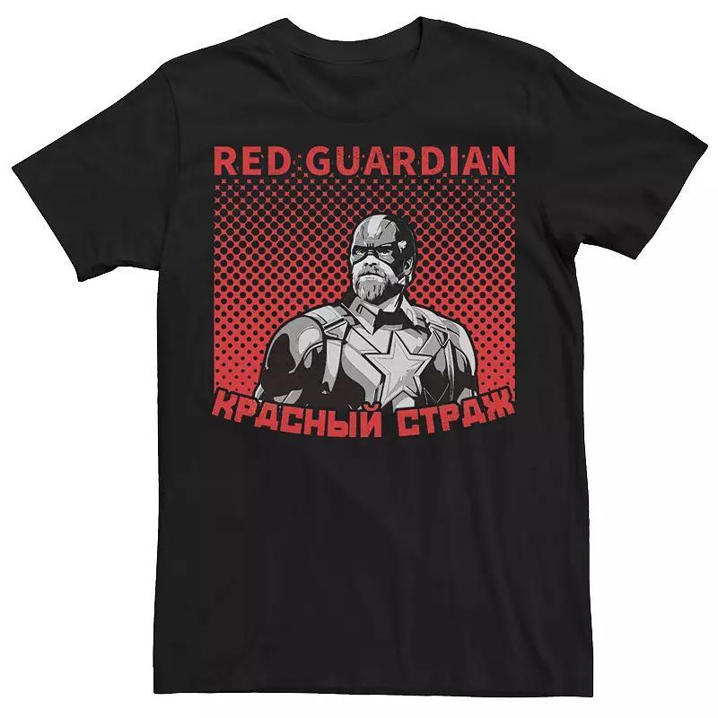 Men's Marvel Black Widow Halftone Red Guardian Portrait Tee, Size: Large Product Image