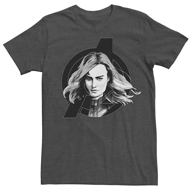 Men's Avengers Endgame Captain Marvel Portrait tee, Size: XL, Grey Heather Product Image
