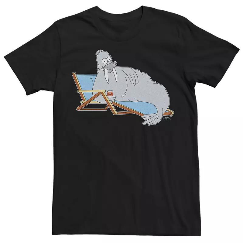 Men's The Simpsons Halloween Homer Walrus Tee, Size: XXL, Black Product Image