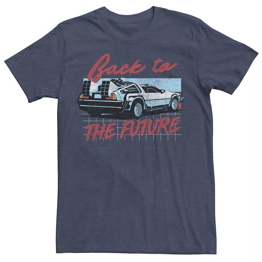 Men's Back To The Future Delorean Panel Portrait Logo Tee,  Product Image