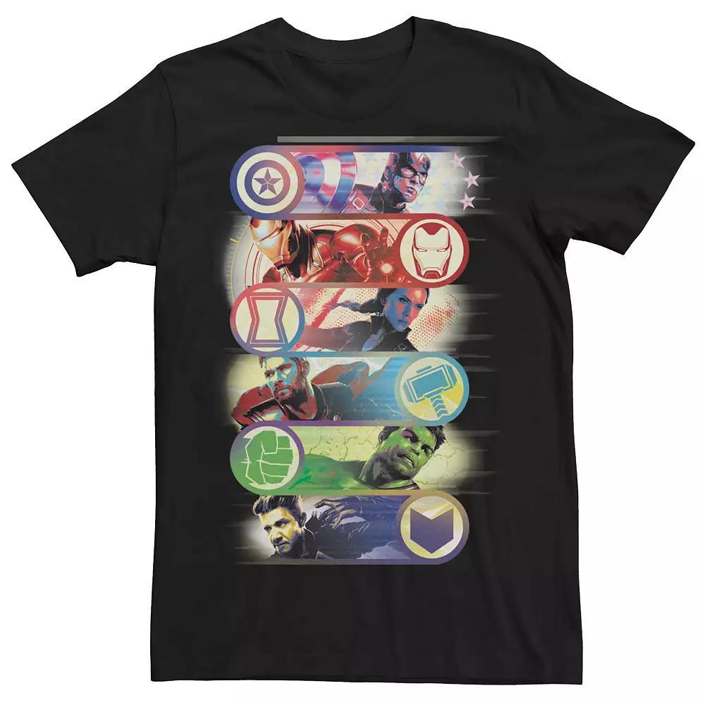 Men's Marvel Avengers Endgame Group Badge Tee, Size: Medium, Black Product Image