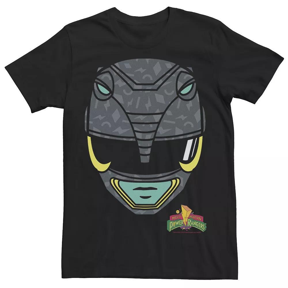 Big & Tall Power Rangers Black Ranger Big Face Tee, Men's,  Product Image