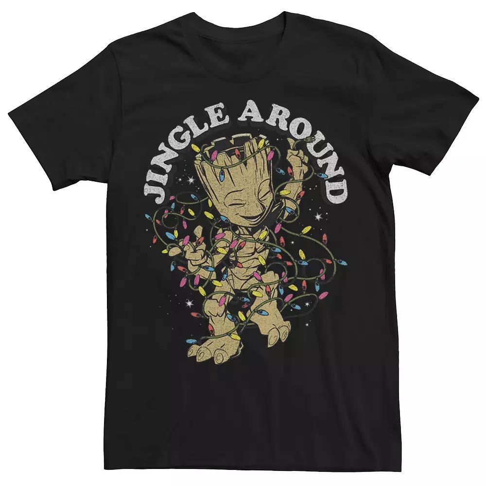 Men's Marvel Groot Kid Jingle Around Lights Tee,  Product Image