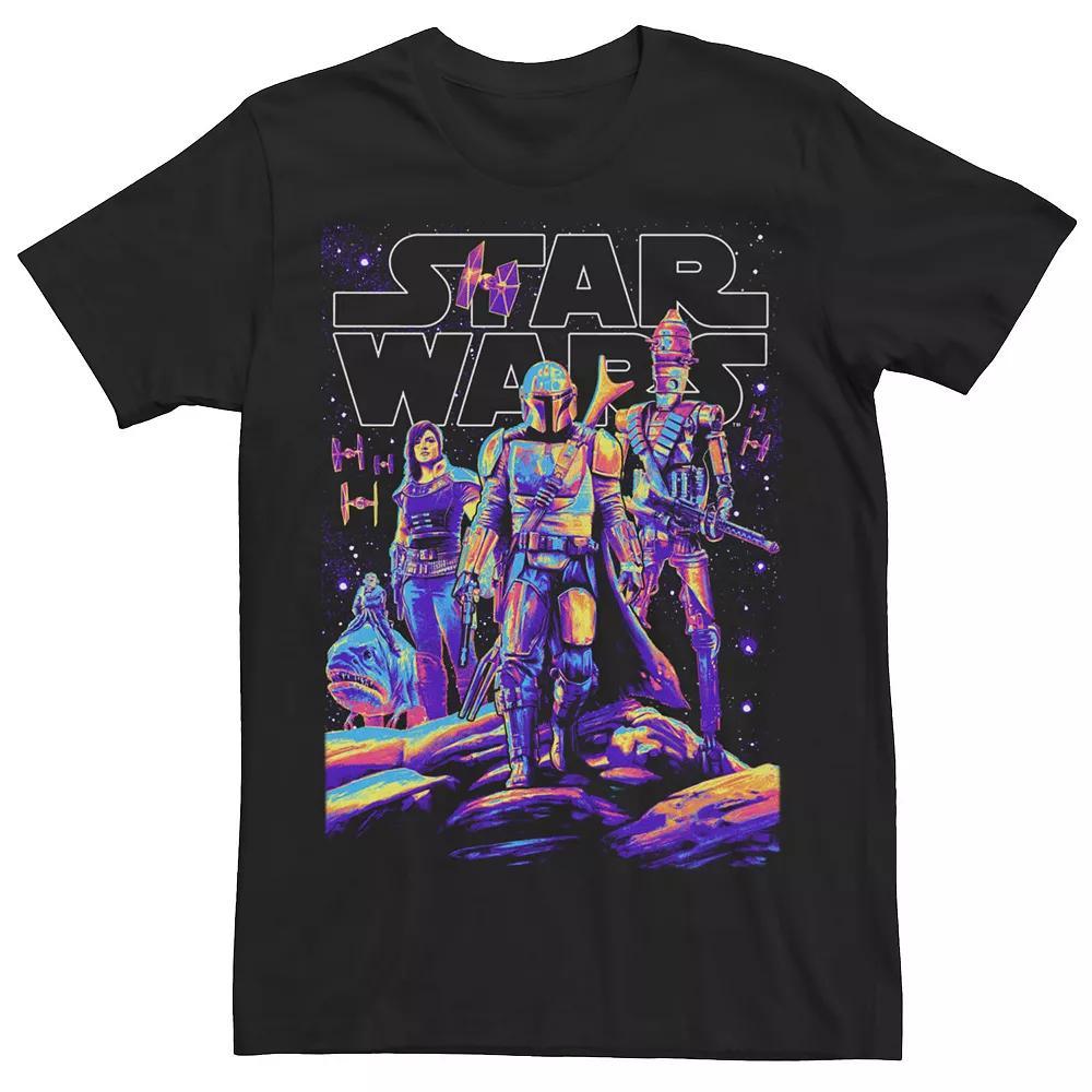 Men's Star Wars The Mandalorian Light It Up Tee, Size: XXL, Black Product Image