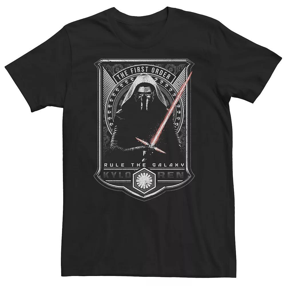 Big & Tall Star Wars Galaxy Order Kylo Ren Poster Tee, Men's, Size: 3XL, Black Product Image