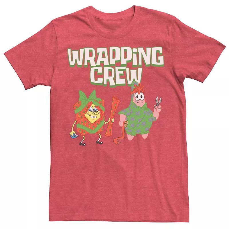 Men's Spongebob Squarepants Patrick Wrapping Crew Tee, Size: 3XL, Athletic Grey Product Image