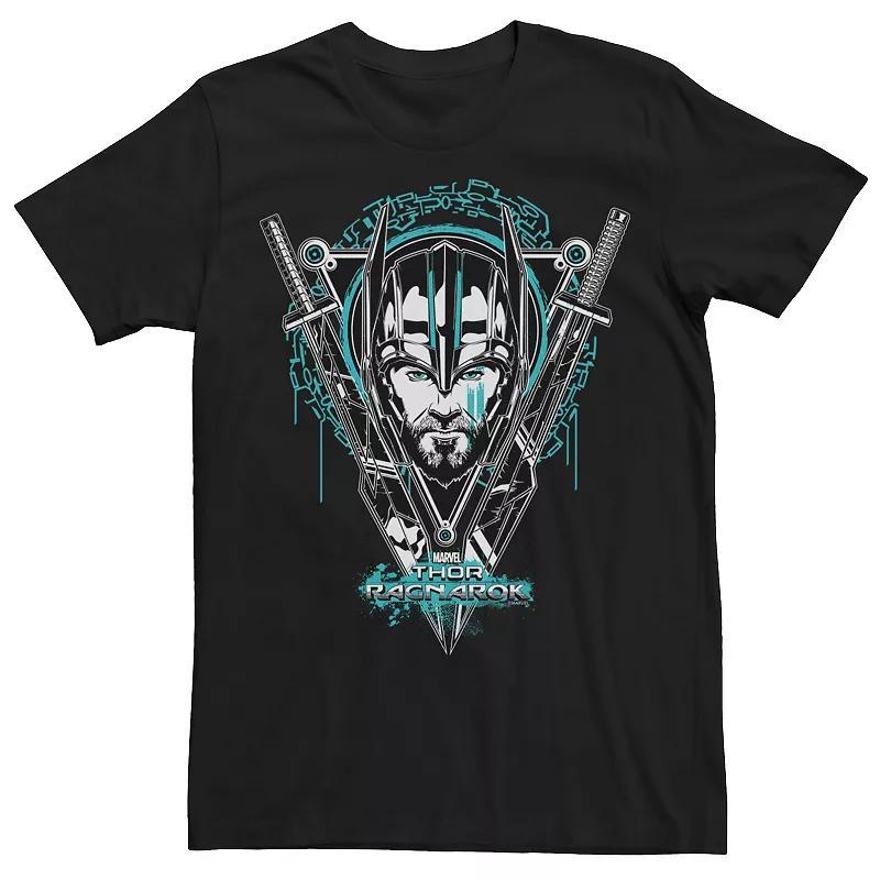 Men's Marvel Thor Ragnarok God of Thunder Sword Crest Tee, Size: Medium, Black Product Image