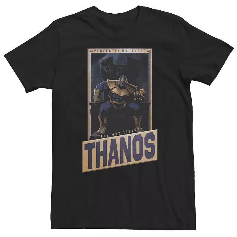 Big & Tall Marvel Avengers Thanos Perfectly Balanced Portrait Tee, Men's,  Product Image