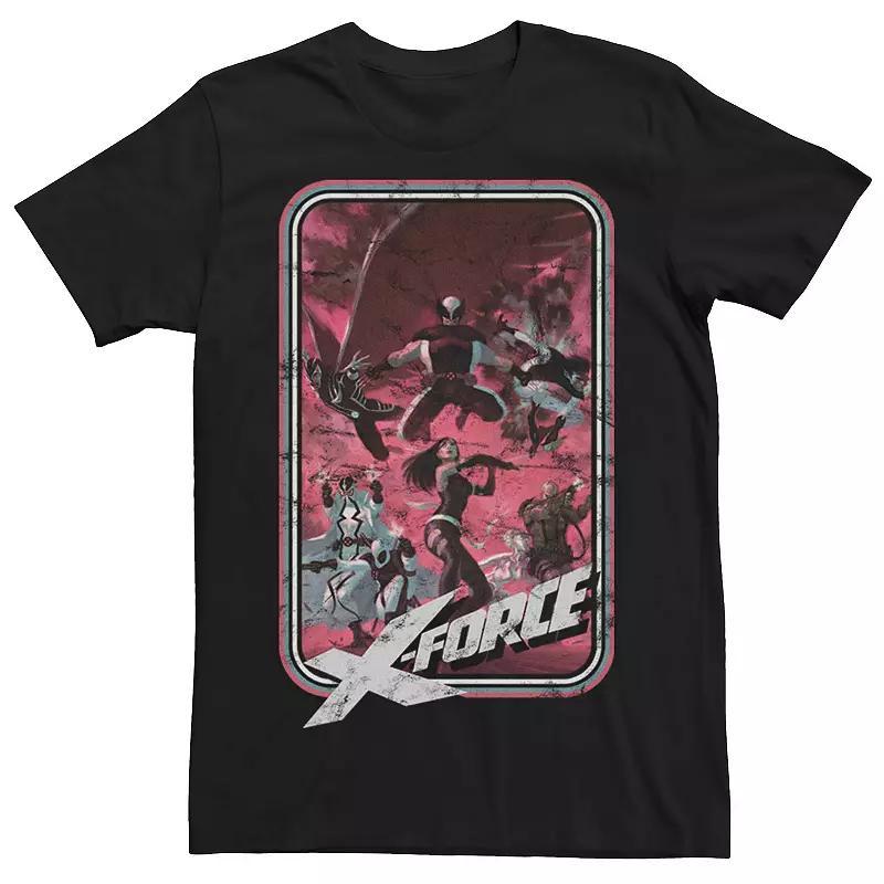 Men's Marvel X-Force Group Action Shot Plague Tee, Size: Large, Black Product Image