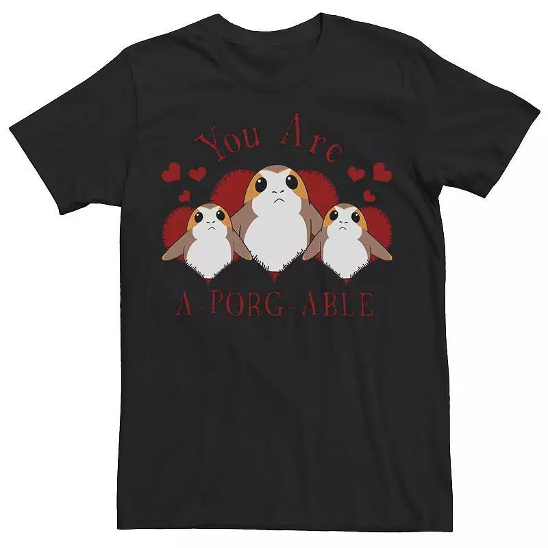Men's Star Wars A-Porg-Able Hearts Tee,  Product Image