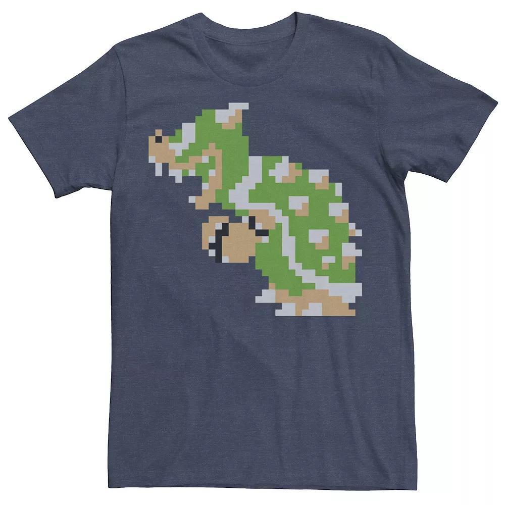 Men's Nintendo Super Mario Bowser Sprite Side Poster Tee,  Product Image