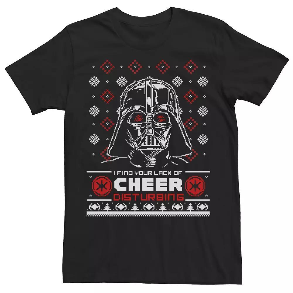 Men's Star Wars Darth Vader Lack Of Cheer Ugly Sweater Graphic Tee,  Product Image