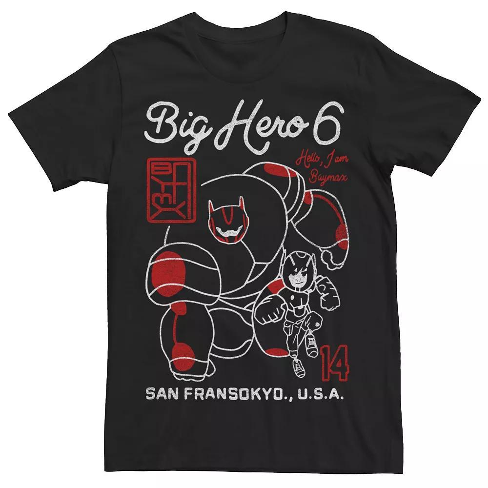 Disney's Big Hero 6 Men's Hello I Am Baymax And Hiro Tee,  Product Image