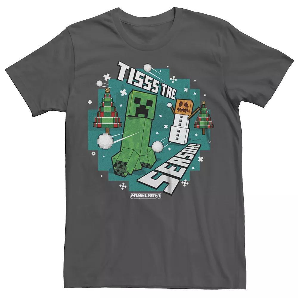 Men's Minecraft Tisss The Season Graphic Tee, Size: Large, Grey Product Image