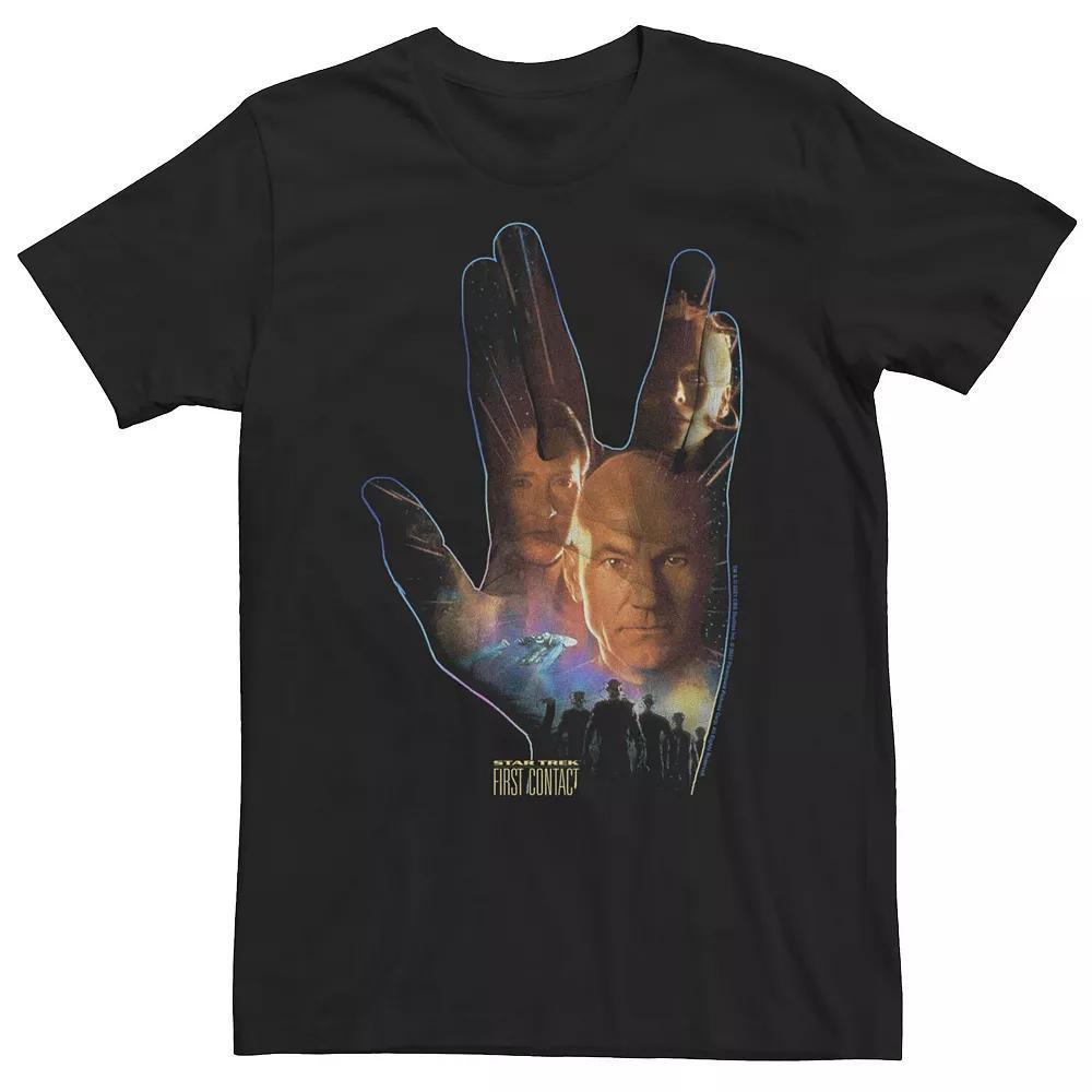 Big & Tall Star Trek First Contact Live Long And Prosper Fill Tee, Men's,  Product Image