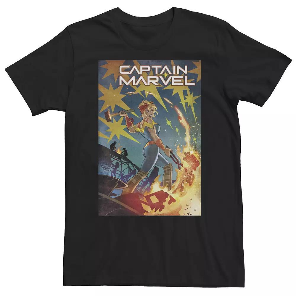 Big & Tall Marvel Comixology Captain Marvel She-Hulk Comic Book Cover Tee, Men's,  Product Image