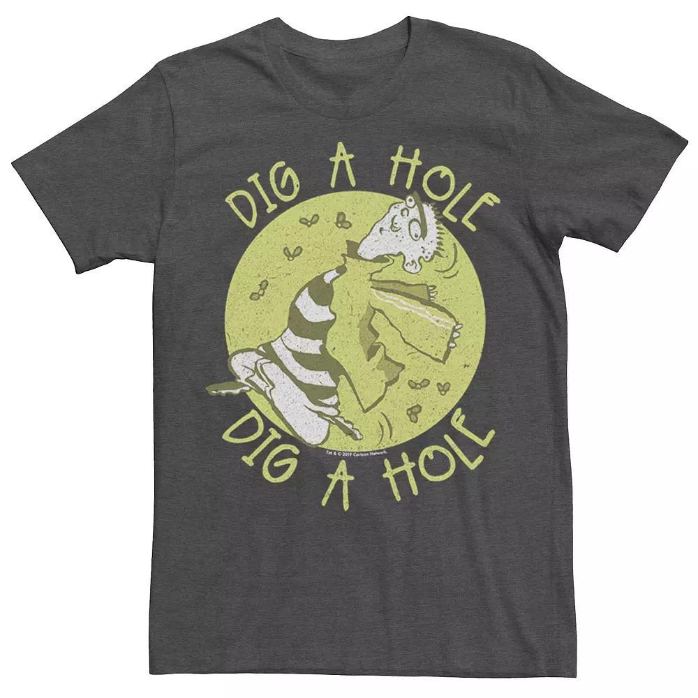 Men's Cartoon Network Ed, Edd n Eddy Dig A Hole Tee, Size: XL, Grey Heather Product Image