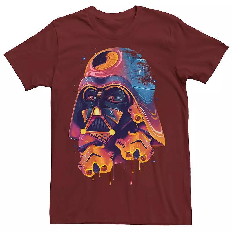 Men's Star Wars Colorful Melted Vader Collage Tee, Size: Medium, Silver Product Image