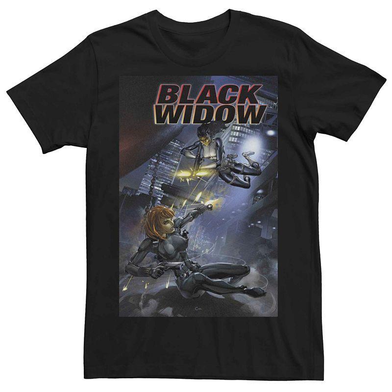 Men's Marvel Black Widow Comic Cover Tee,  Product Image