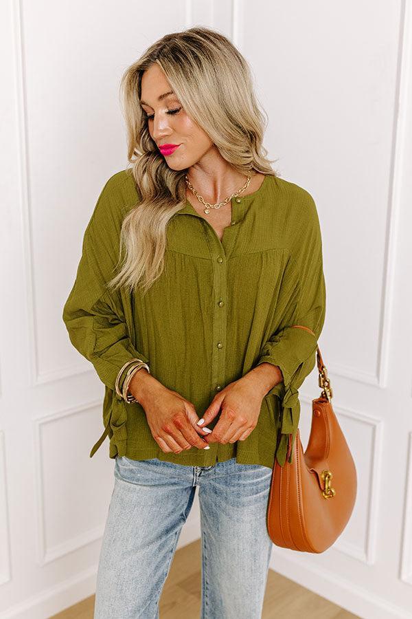 Made For Each Other Shift Top In Green Product Image