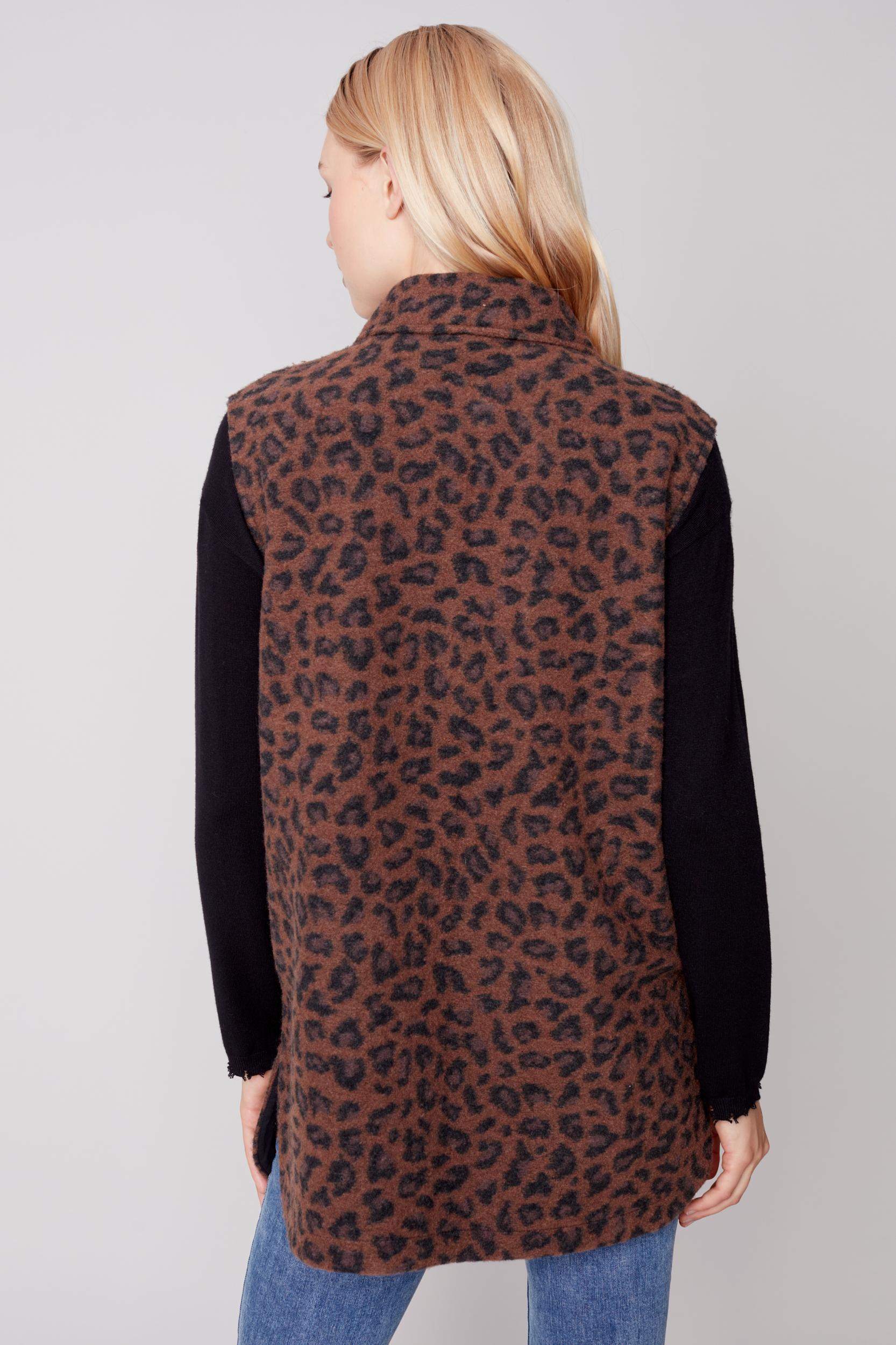 Button Front Collared Vest Product Image