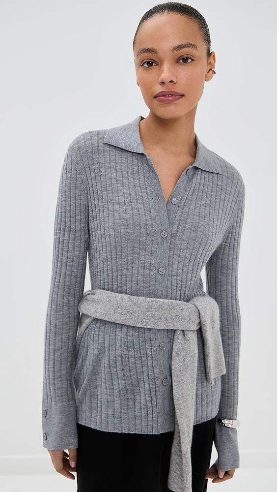 LISA YANG Cashmere Aria Cardigan Shirt | Shopbop Product Image