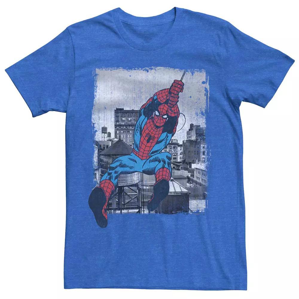 Men's Marvel's Spider-Man Vintage City Swing Poster Tee,  Product Image