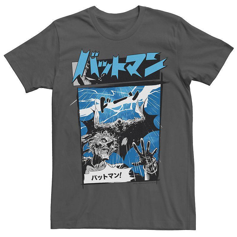 Men's DC Comics Batman Joker Kanji Rain Fight Tee, Size: XL, Grey Product Image