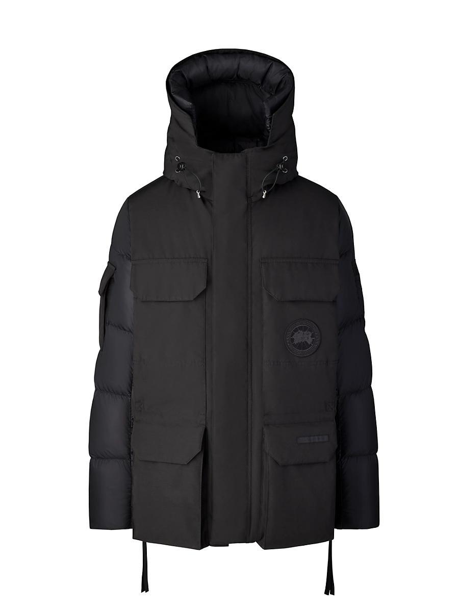 Mens Mixed Media Paradigm Expedition Hooded Down Parka Product Image