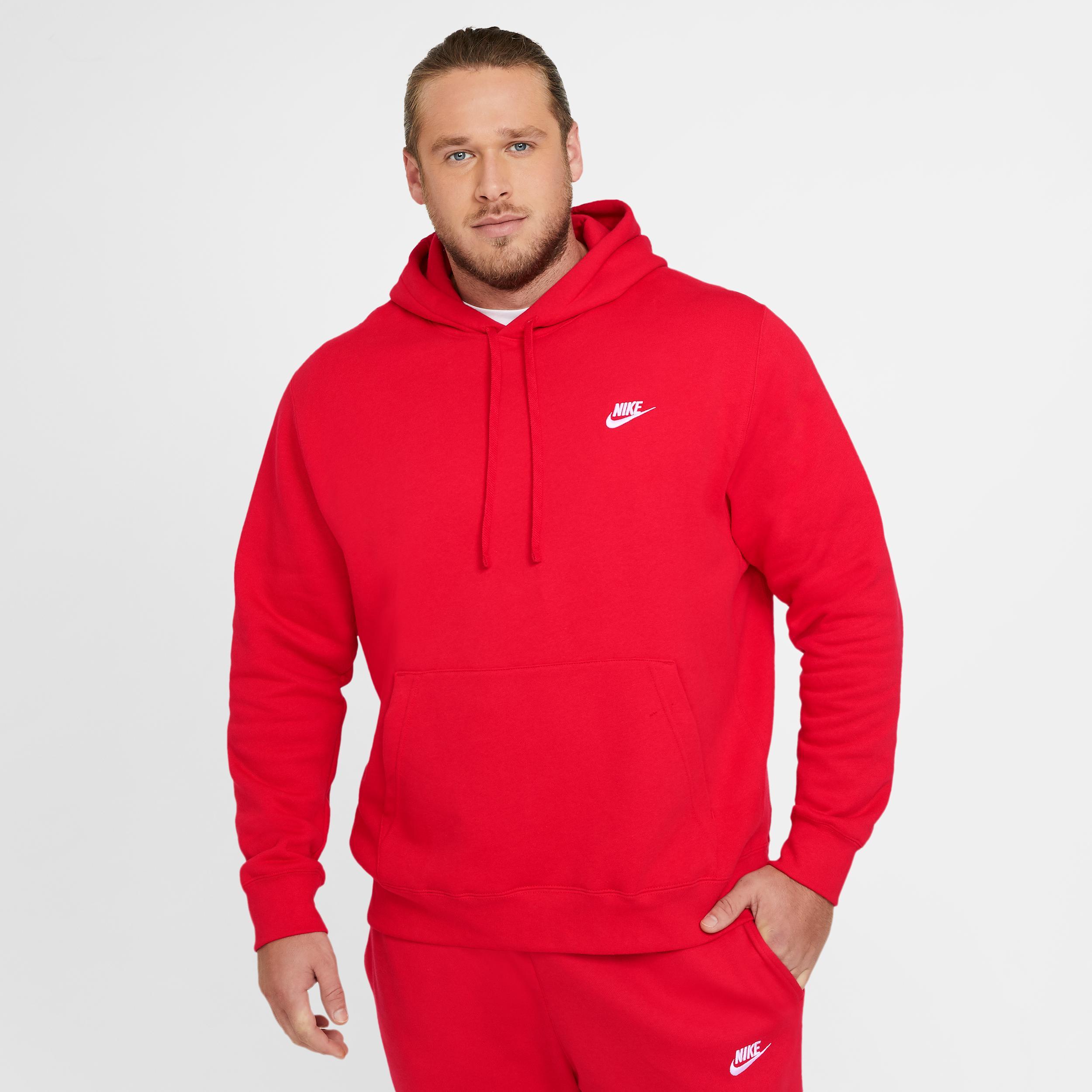 Mens Nike Sportswear Club Fleece Pullover Hoodie | BV2654-100 Product Image