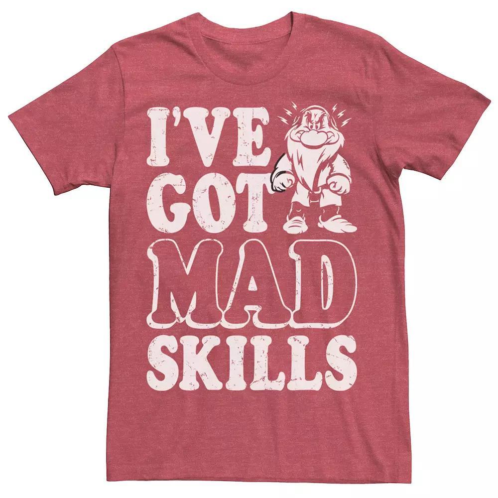 Disney's Snow White Grumpy Mad Skills Text Poster Men's Tee,  Product Image
