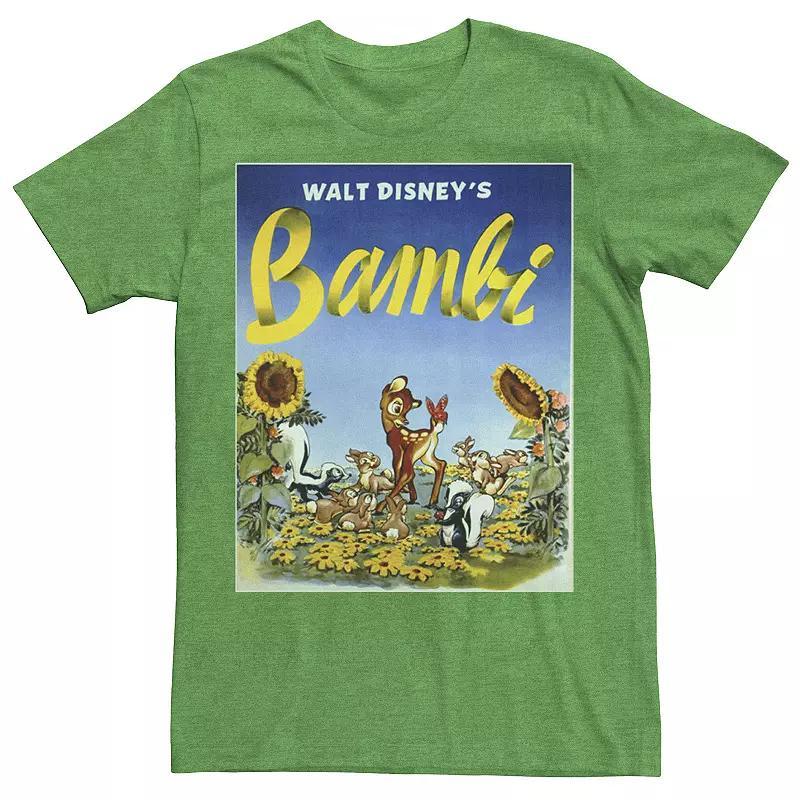 Disney's Bambi Men's Sunflower Poster Tee, Size: Large, Athletic Grey Product Image