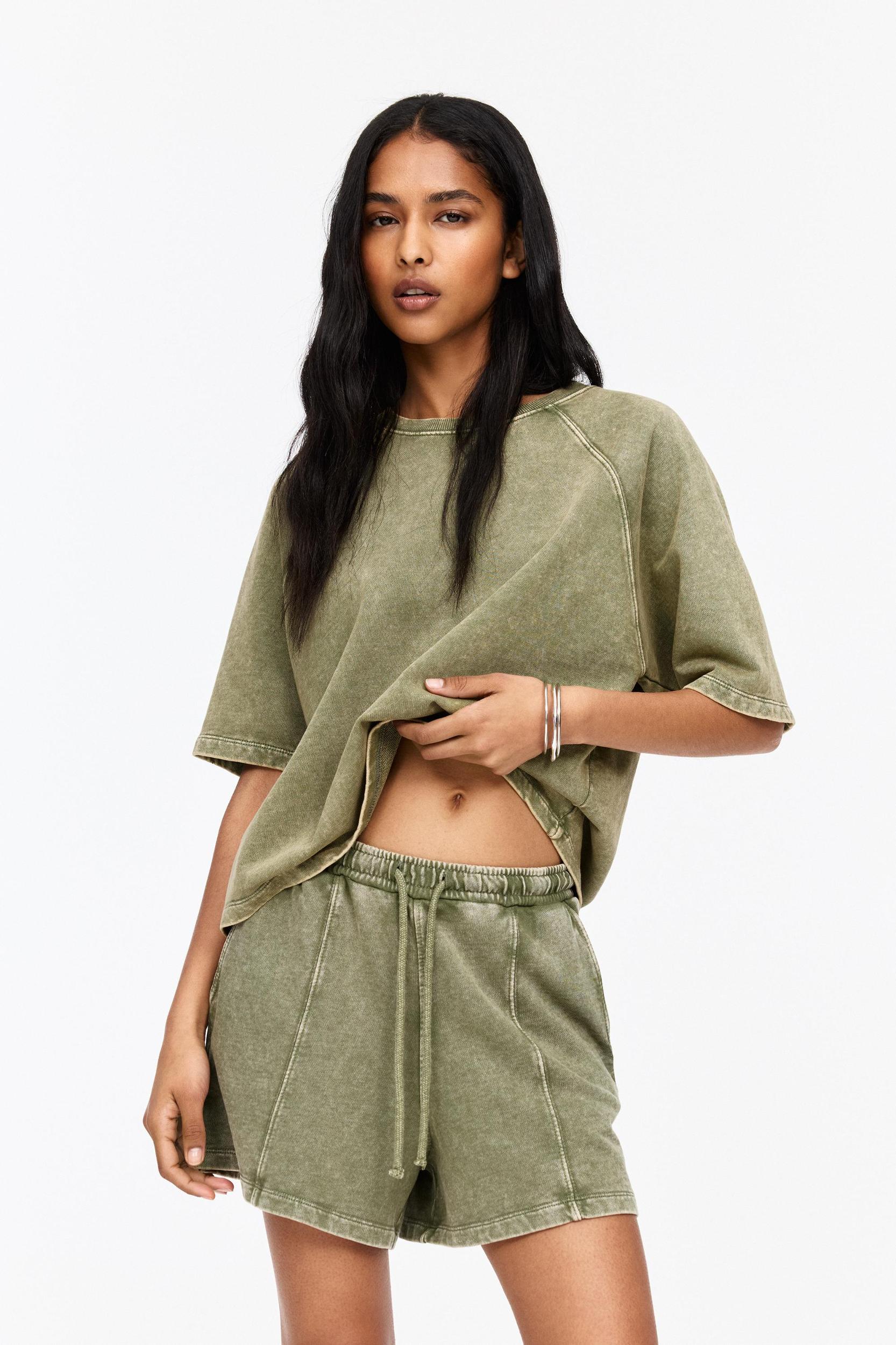 Tracksuit shorts with seam detail Product Image