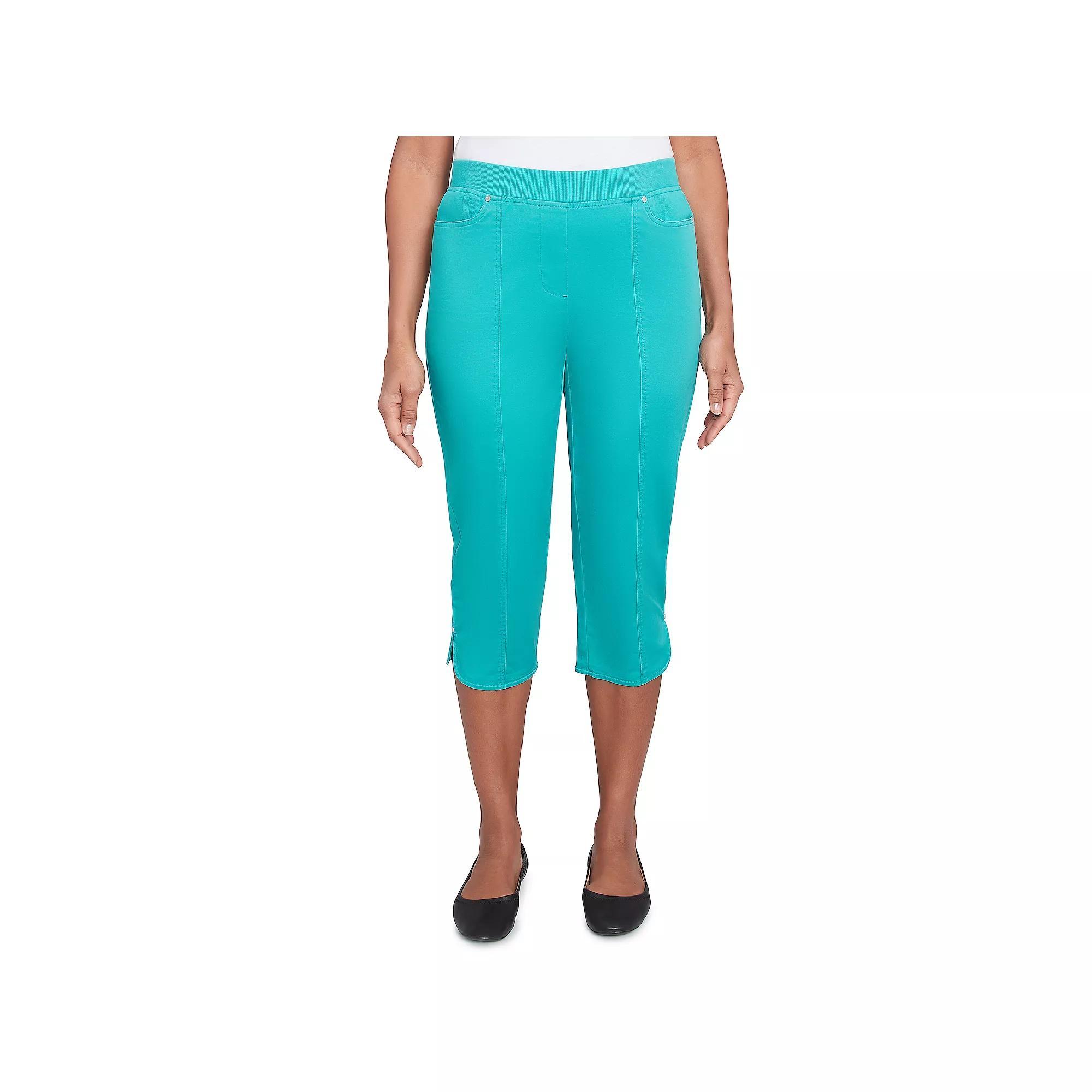 Women's Alfred Dunner Tailored Tulip Hem Capri Pants,  Product Image