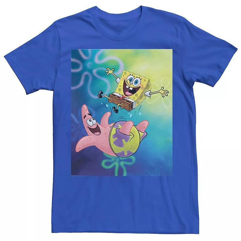 Men's Spongebob Squarepants Patricks Star Tee, Size: Large, Navy Grey Product Image