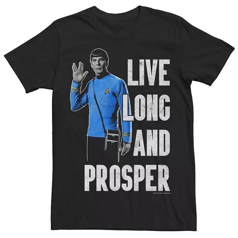 Mens Star Trek Original Series Spock Live Long Tee Product Image