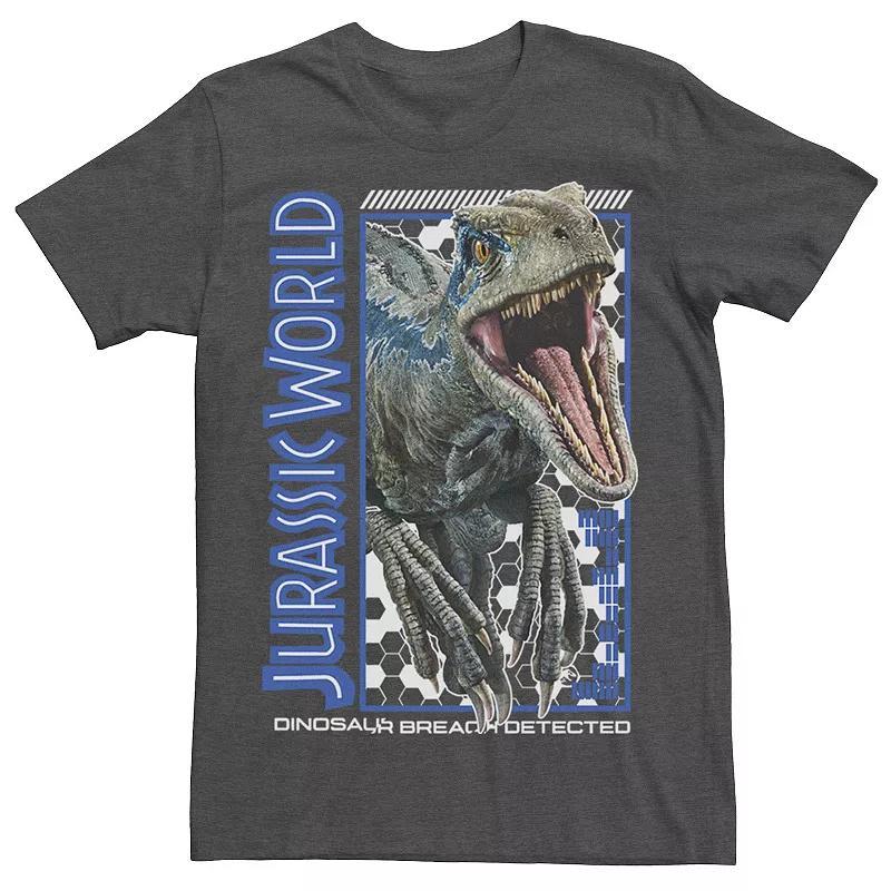 Men's Jurassic World Blue Dino Breach Tee, Size: Medium, Red Product Image