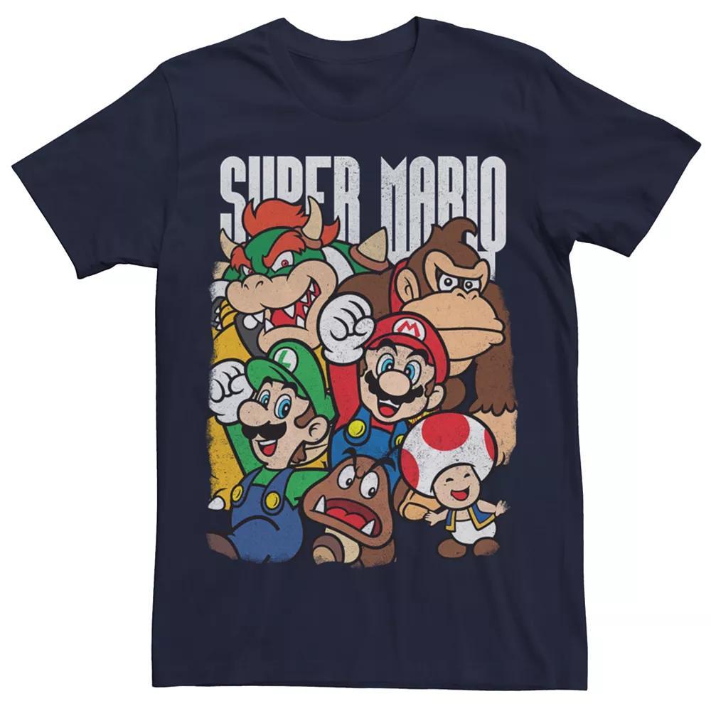 Men's Nintendo Super Mario Group Shot Classic Graphic Tee,  Product Image