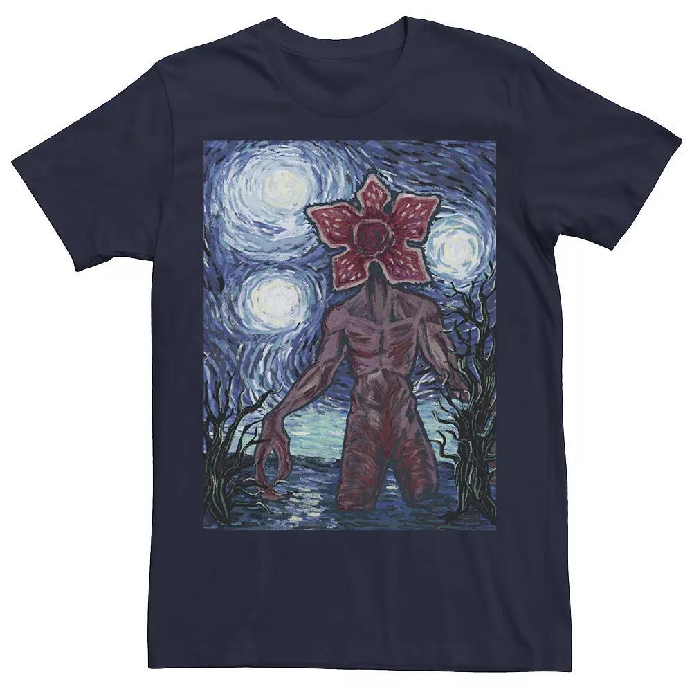 Big & Tall Netflix Stranger Things Demogorgon Starry Night Style Poster Tee, Men's,  Product Image