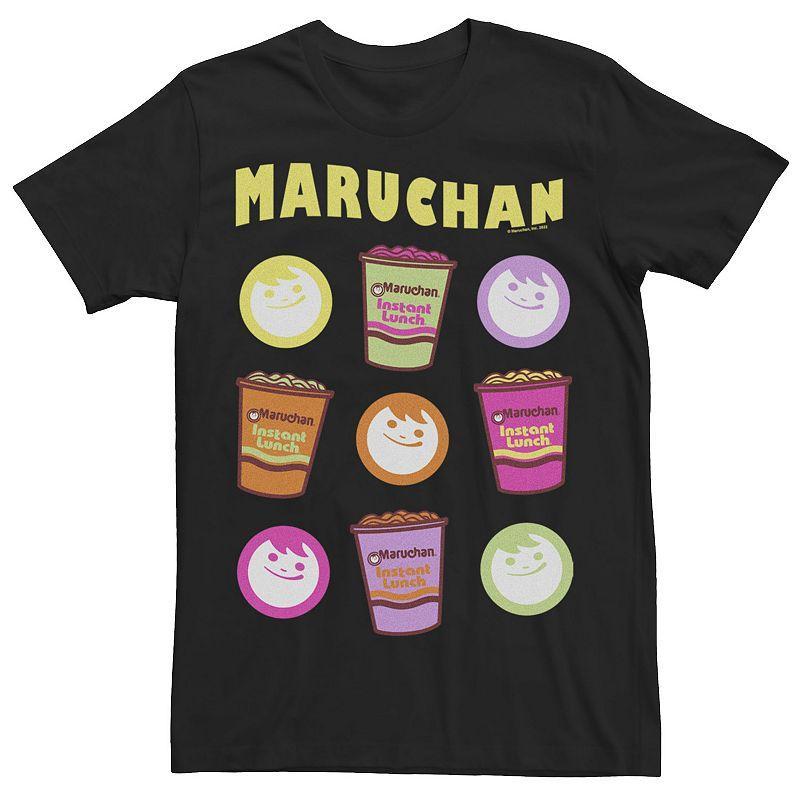 Men's Maruchan Neon Logo And Cup Icon Tee, Size: Small, Black Product Image