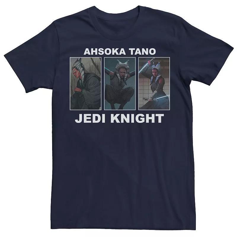 Men's Star Wars: The Mandalorian Ahsoka Tano Jedi Knight Panels 13 Tee, Size: Small, Blue Product Image