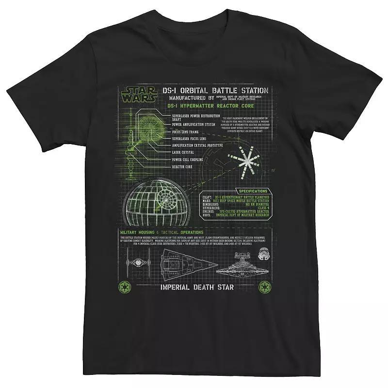Men's Star Wars Imperial Blueprints Graphic Tee,  Product Image