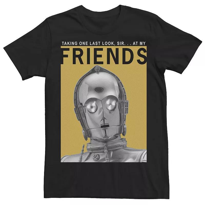 Mens Star Wars The Rise of Skywalker C-3PO My Friends Poster Tee Product Image