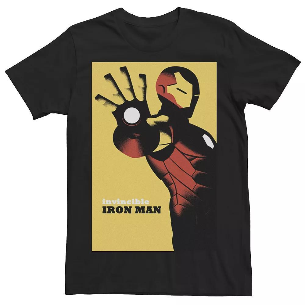 Men's Marvel Avengers Iron Man Golden Invincible Graphic Tee, Size: Small, Black Product Image