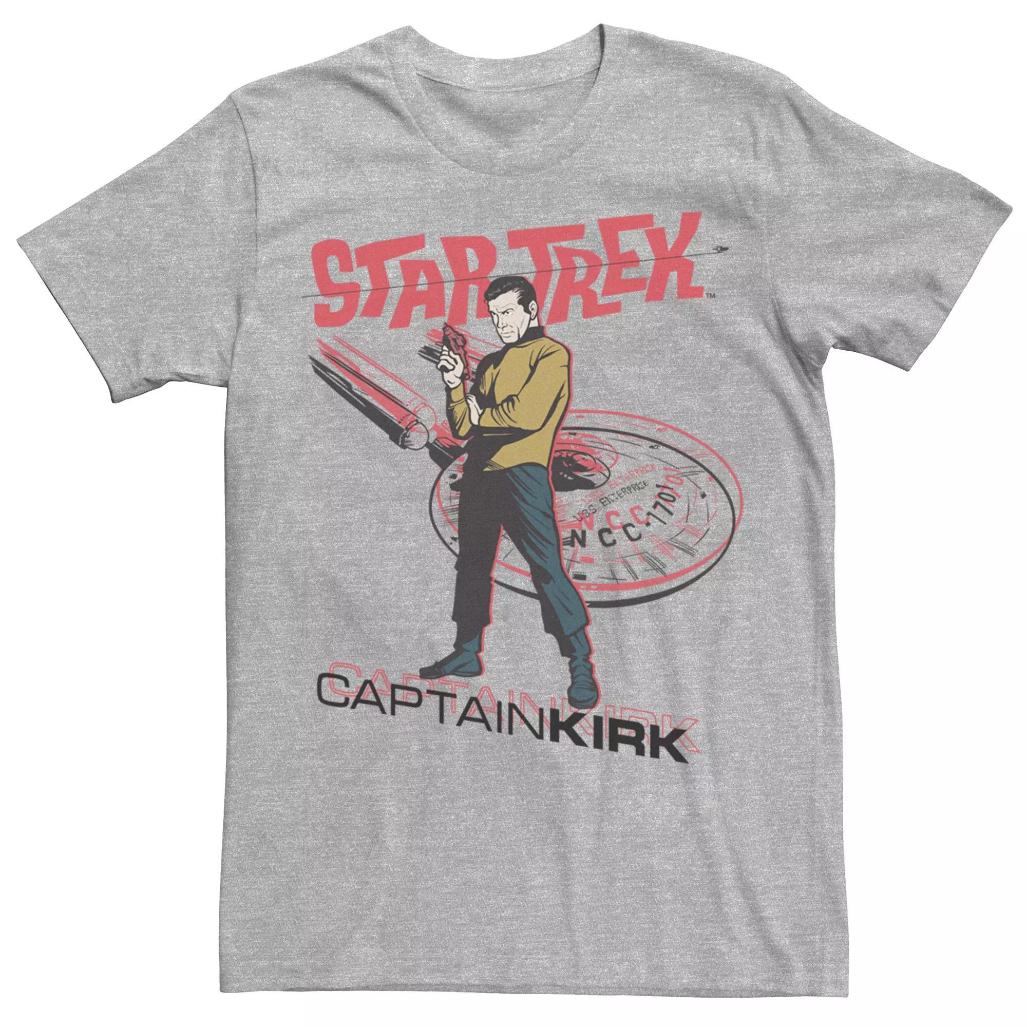 Men's Star Trek The Original Series Kirk Ship Tee,  Product Image