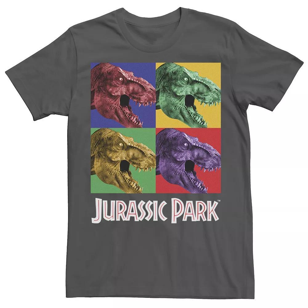 Men's Jurassic Park Four Square Dino Pop Art Style Tee,  Product Image