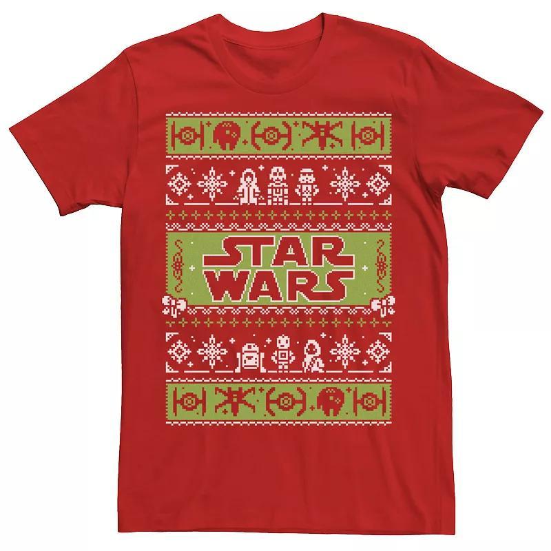 Men's Star Wars Christmas Spirit Sweater Tee, Size: XXL, Red Product Image