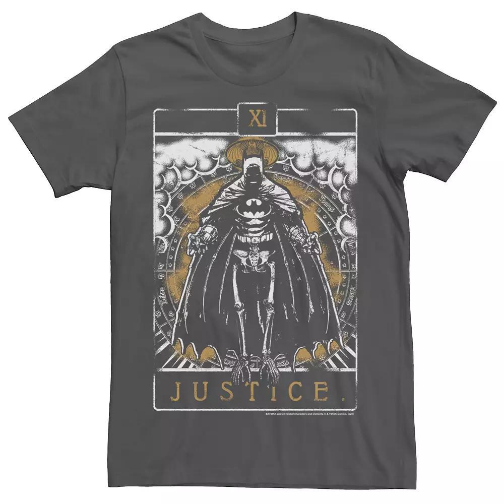 Men's DC Comics Batman Bat Justice Tee, Size: XS, Grey Product Image