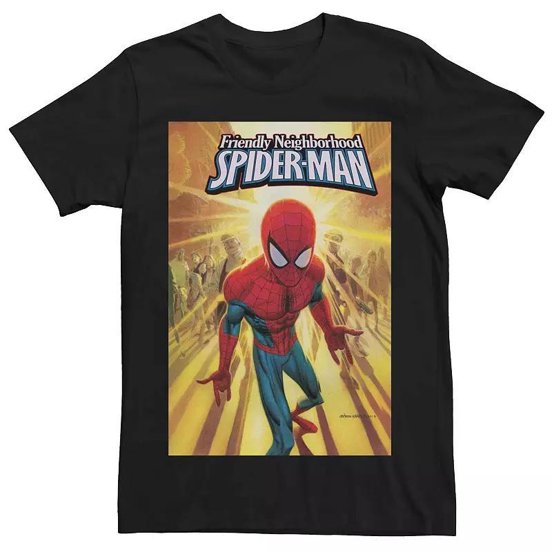 Men's Marvel's Friendly Neighborhood Spider-man Comic Cover Tee,  Product Image